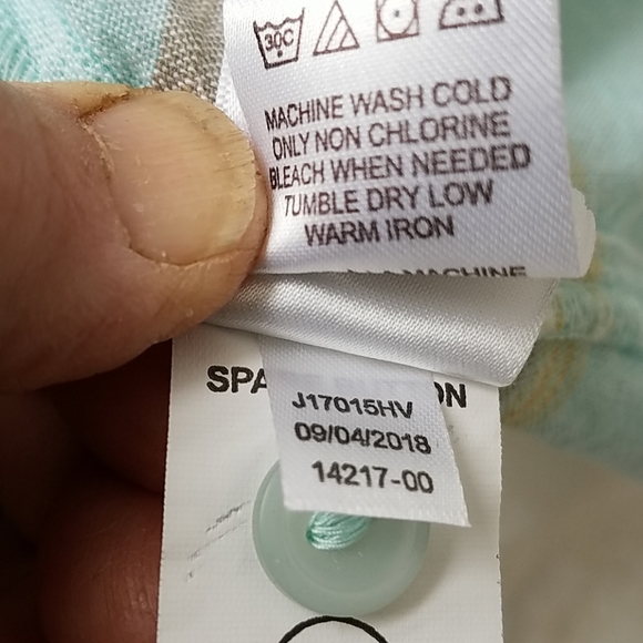 Aventura Blue/Tan Striped Fair Trade Organic Top - Picture 8 of 8